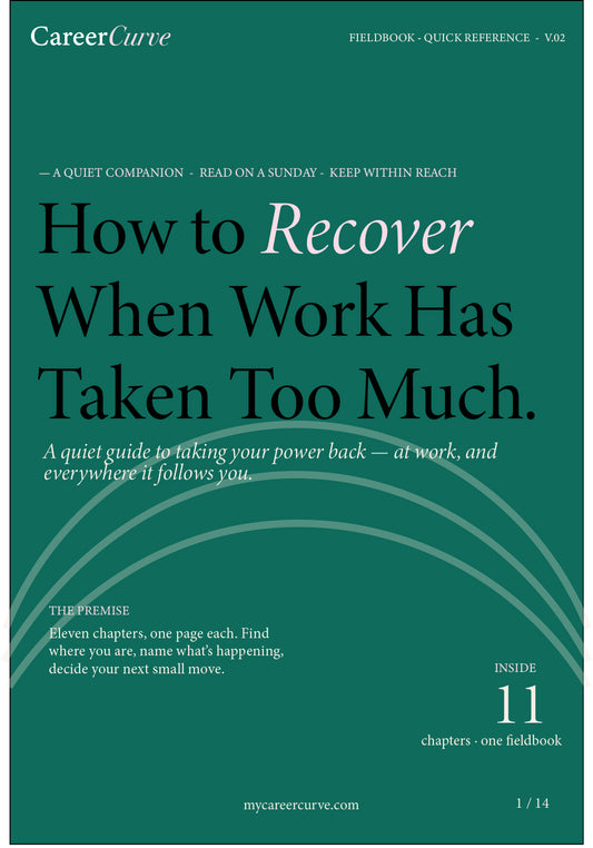 How to Recover Quick Reference Guide: 11 Chapters, One Page Each
